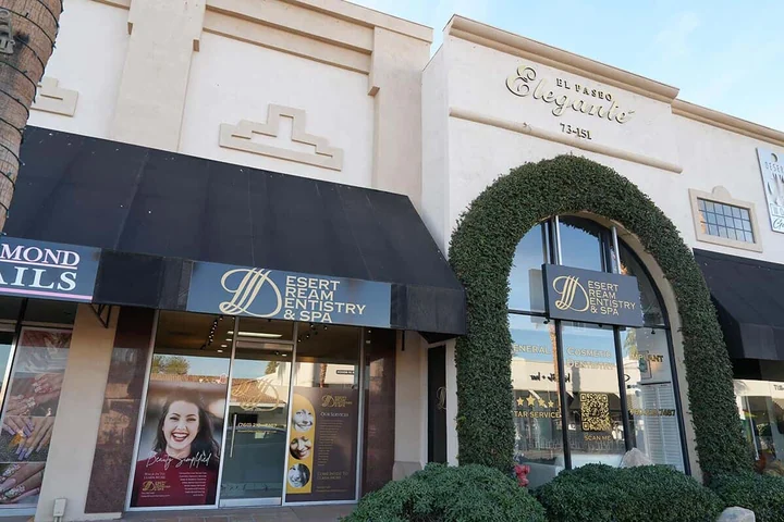Desert Dream Dentistry & Spa office exterior in Palm Desert