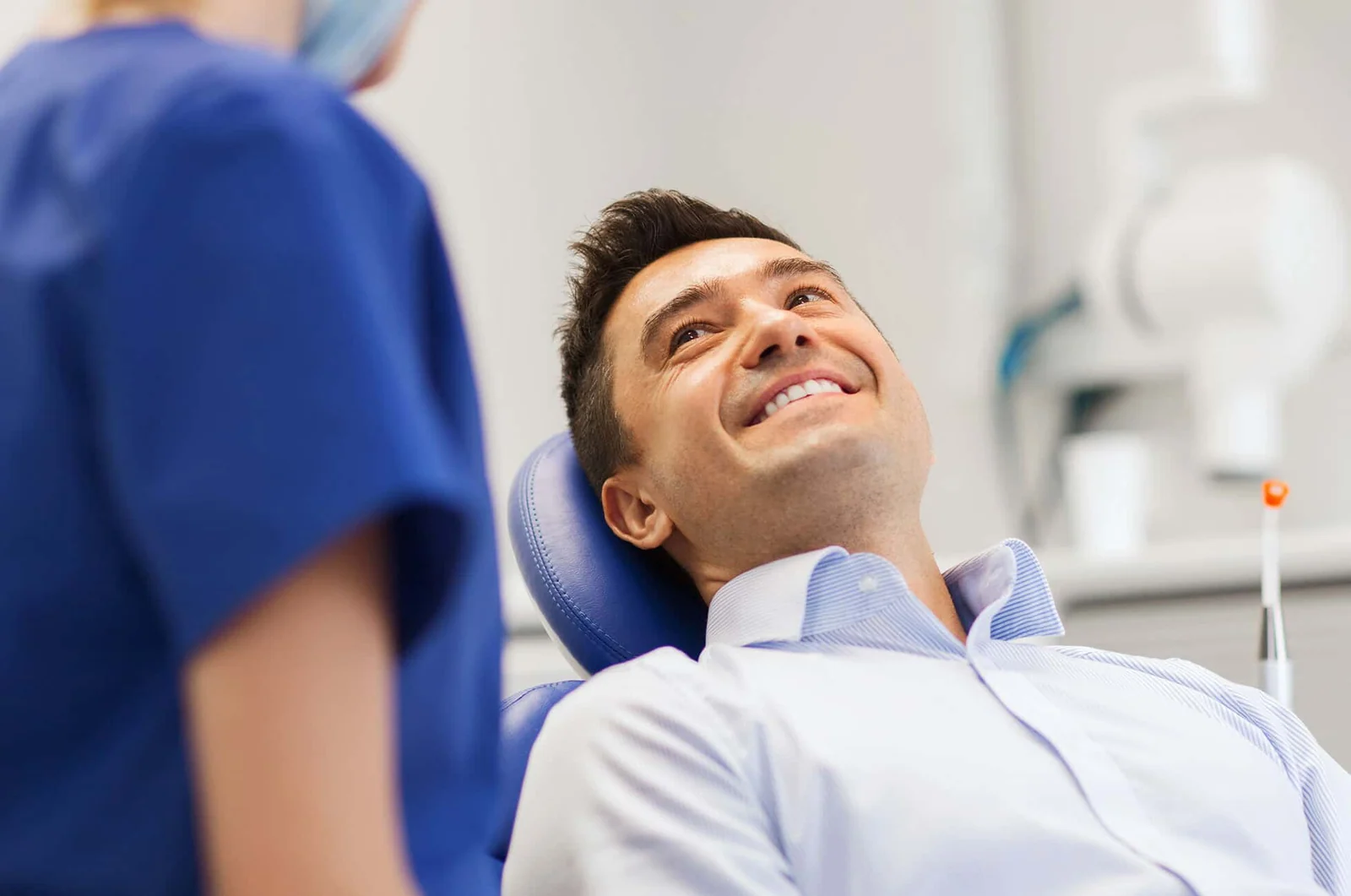 Patient receiving dental care